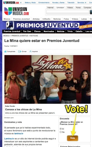 La Mina quiere estar en Premios Juventud - Univision Música